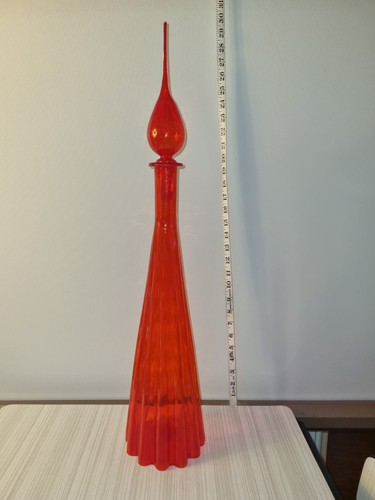 Empoli fluted flame red - fluted,
