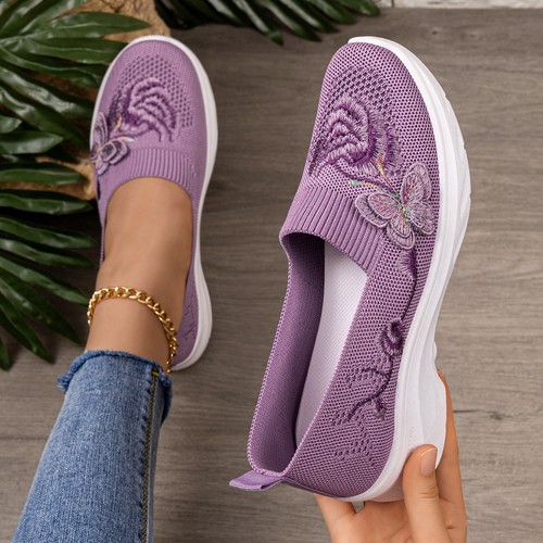 Ladies slip trainers - slip, on