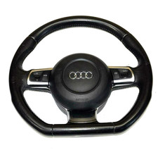 Audi TT 8J MK2 Flat Bottom Steering Wheel Complete 8J0419091  8J0880201D button