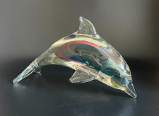 Murano Style Glass Dolphin Figurine