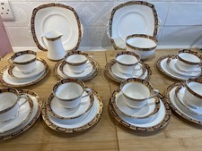 28 X Imari Royal Albert Tea Set Cup Saucer Plate Sugar Milk Cream Crown China