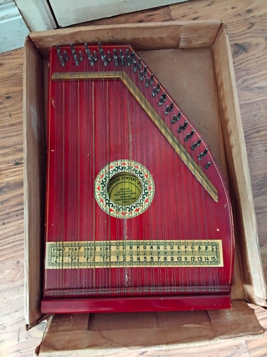 Red concert chord zither - chord,