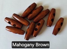 10 Mahogany Brown Toggle or
