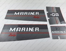 Mariner 60hp Sixty Two Stroke outboard engine decals sticker set reproduction