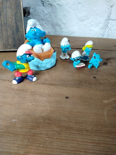Vintage smurf boat - in,