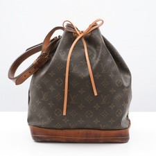LOUIS VUITTON LV Monogram Noe M42224 Shoulder Bag Brown AR0992 Auth #54390A