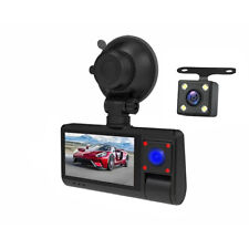 3in 3 Lens 1080P HD Car DVR Front Inside Rear Camera Video Dash Cam G-Sensor