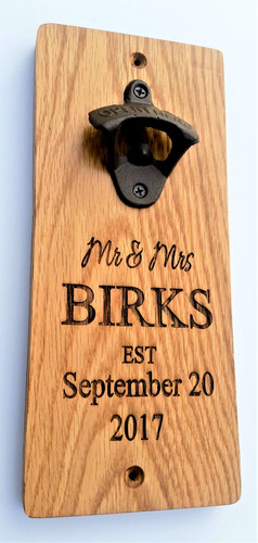 Wooden bottle opener - wooden,