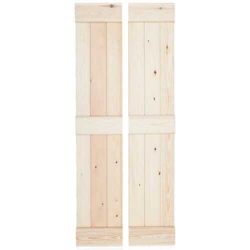 Pine ledged folding - pine, doors