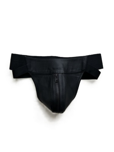 Mens leather jockstrap with - mens,