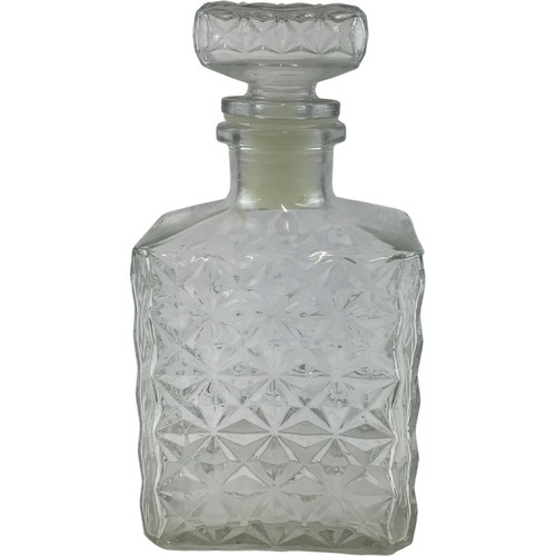 Vintage clear glass - vintage, patterned