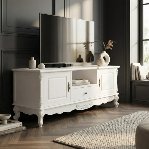 French style white unit - white,
