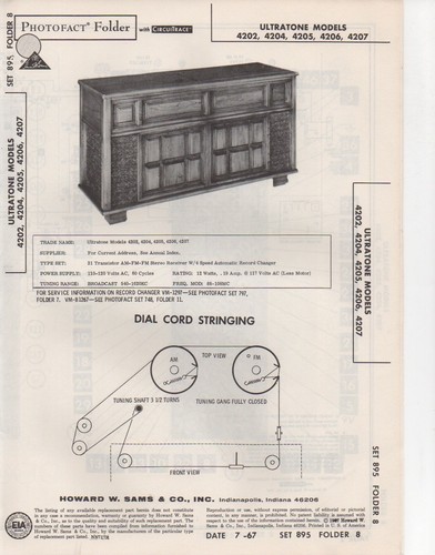 1967 ultratone 4202 radio - 4202,