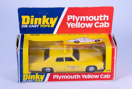 Dinky toys 278 plymouth yellow - dinky,