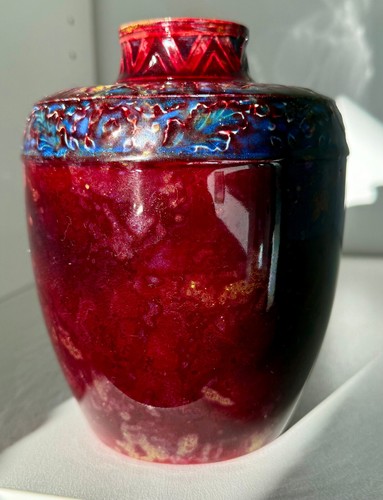 Royal doulton flambe vase in - vase,