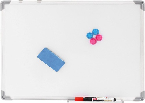 Magnetic white board includes - board,