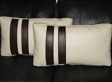 2  Faux Leather Cushion