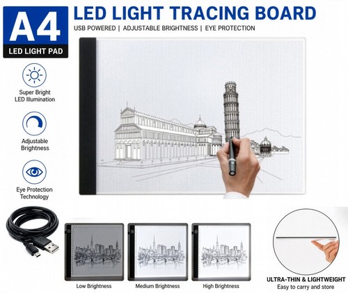 Led light box tracing - a4,