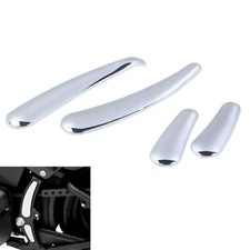 Chrome Swingarm Frame Insert Set For Harley Softail FLS FLSTN FXSTC 08-17 12 13