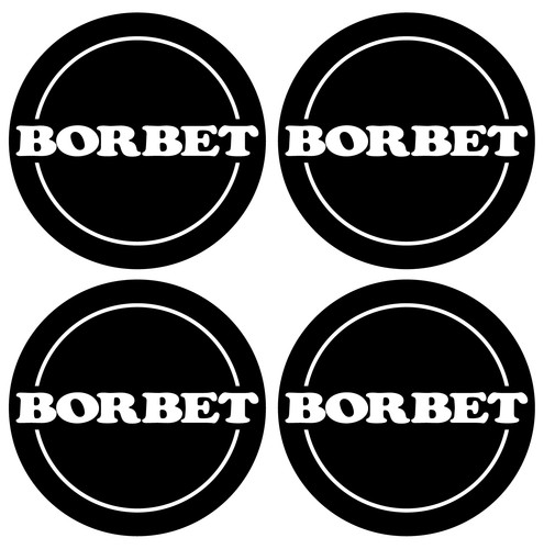 Borbet centre cap gel badges - centre,