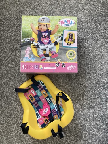 Baby born doll - bike, seat