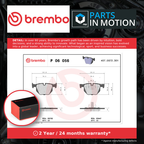 Brake pads set - fits, bmw