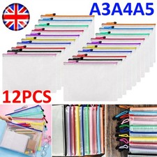 12PCS A3/A4/A5 Plastic Wallet