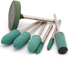 2.35/3mm Shank Abrasive Rubber Mounted Stone Point Grinding Head Wheel For Drill