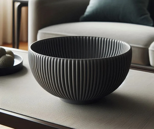 Round ribbed design - round,
