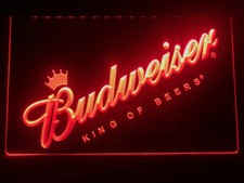 Budweiser king Beer LED Neon Light Sign gift decor for bar club pub size 8x12