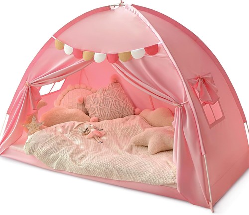 Twin bed tent for kids - tent, pink
