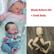 20inch Blank Reborn Doll Kit Alix Sleeping Baby Doll Mold Kit + Cloth Body DIY