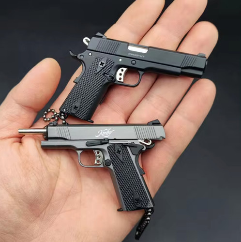 Mini gun keyrings 2x - gun,