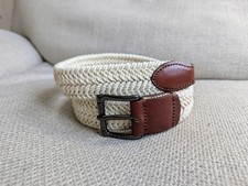 Pal Zileri Woven Belt White