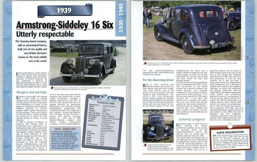Armstrong siddeley six - armstrong,