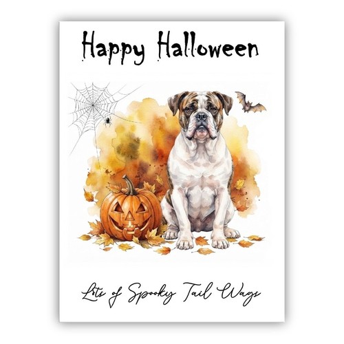American bulldog dog halloween - bulldog,