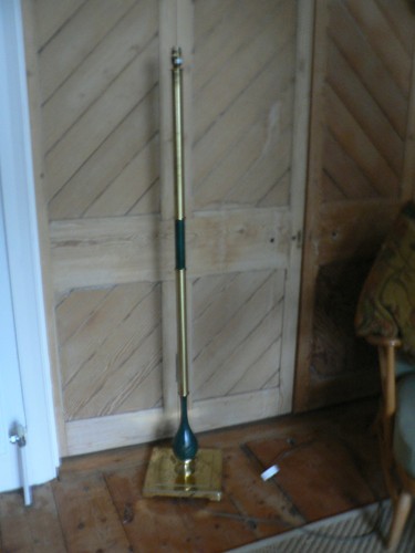 Brass standard floor lamp tall - floor,