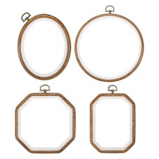 4Pcs Round Embroidery Hoops