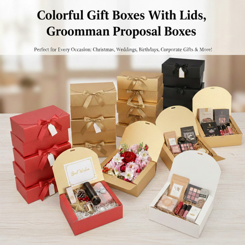 Luxury foldable gift box with - box,