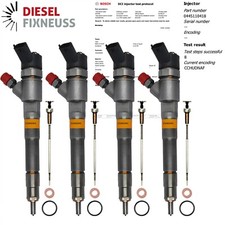 4X 0445110418 Bosch Injector Iveco Daily Fiat Ducato 2.3 D 0986435248