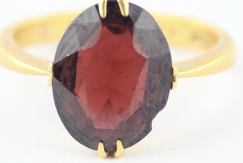 Edwardian 22ct gold garnet - 22ct,