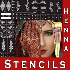 Mandala Henna Stencils Mehndi Design Temporary Tattoo Template Leg Hand