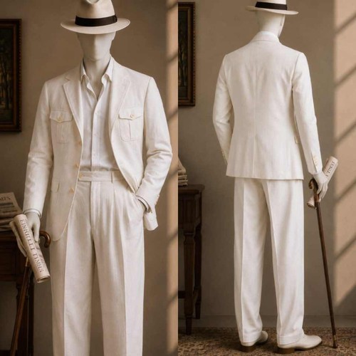 Safari linen suit vintage - safari,