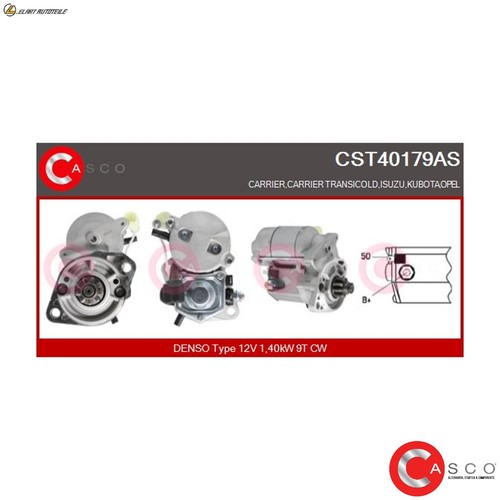 Starter cst40179as for isuzu - starter,