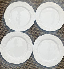 4  White WEDGWOOD Strawberry & Vine 11"  Dinner  Plates