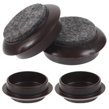  4 Pcs Caster Cups to Protect Carpet Furniture Castor Felt Pads for Casters Leg