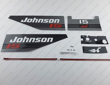 Johnson 15 HP Two Stroke 1992 Outboard Engine Decals Sticker Set 15HP