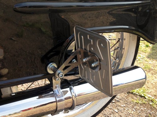 License plate holder side - license,