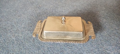 Vintage silver plated butter - silver,