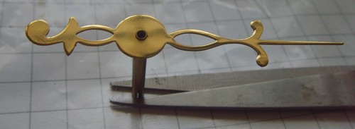 Long case brass seconds clock - long,